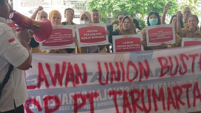 Belasan Eks Karyawan PT Taru Martani Laporkan Perusahaan atas Dugaan Union Busting Batas Usia Pensiun
