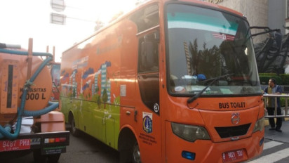 DLH DKI Siagakan 12 Unit Bus Toilet Pada pL0erayaan Tahun Baru 2025
