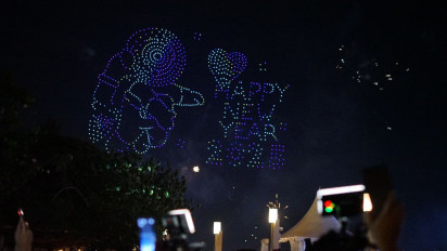 Ancol Gempar! Ribuan Drone dan Kembang Api Spektakuler Sambut Tahun Baru 2025