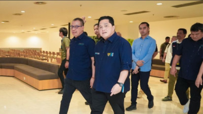 Wacana Merger Garuda Indonesia dan Pelita Masih Dikaji, Erick Thohir: Saya Nggak Tahu