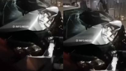 Kecelakaan Beruntun di Jalur Puncak Diduga Gara-gara RX King Oleng, Pengendara sampai Tembus Kaca Mobil