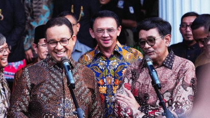 Bisik-bisik Anies dan Ahok di Balai Kota Jakarta Diduga Simbol Oposisi Non-Parlemen