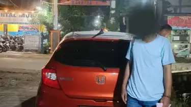 Kendaraan yang diduga jadi pemicu penembakan bos rental mobil