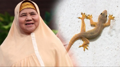 Lagi Santai di Rumah Tiba-tiba Kejatuhan Cicak dari Atap, Apakah ini Tanda-tanda dapat Sial? Mamah Dedeh Bilang…