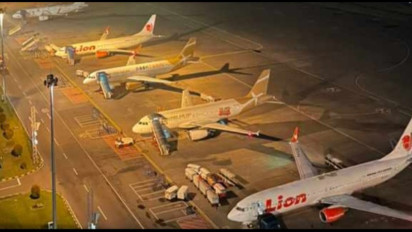 Diduga Kendala Teknis Tekanan Udara, Pesawat Air Jet Lombok Jakarta Mendarat Darurat di Juanda