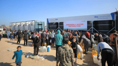 Solidaritas untuk Palestina, Dompet Dhuafa Salurkan Bantuan Air Bersih Layak Minum di Gaza