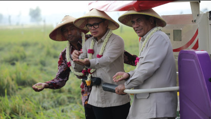 Menteri Pertanian Panen Raya Padi di Bangkalan, Percepat Swasembada Pangan