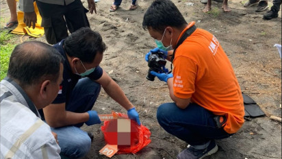 Jasad Bayi Perempuan dalam Tas Kresek Ditemukan Pemancing di Muara Sungai Opak