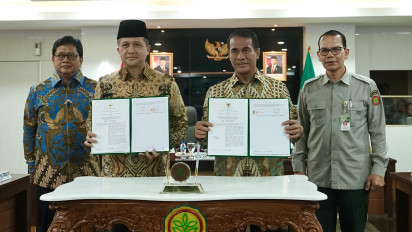 Mentan-Mentrans Teken Kesepakatan Bersama Pengembangan Kawasan Transmigrasi untuk Swasembada Pangan
