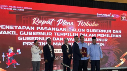 KPU Resmi Sahkan Hendrik-Vanath Sebagai Gubernur-Wakil Gubernur Maluku