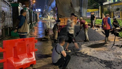 Dinas SDA Jakarta Ungkap Penyebab Jalan Ciledug Raya Amblas