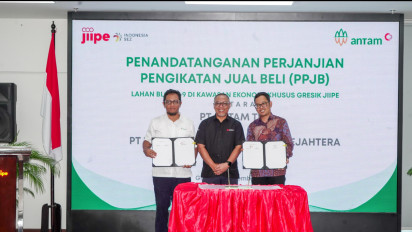 ANTAM Resmi Masuk JIIPE, Perkuat Daya Saing dan Dukung Hilirisasi Mineral