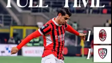 AC Milan bermain imbang 1-1 kontra Cagliari di Liga Italia 2024-2025
