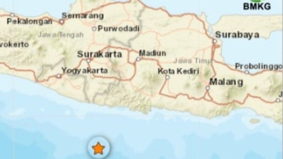 Gempa Magnitudo 4,9 Guncang Pacitan, BMKG: Akibat Aktivitas Sesar Aktif di Dasar Laut