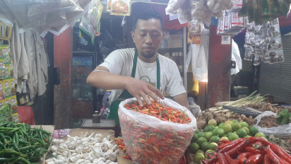 Harga Cabai Rawit di Pasar Larangan Sidoarjo Melonjak hingga Rp110 Ribu per Kilogram