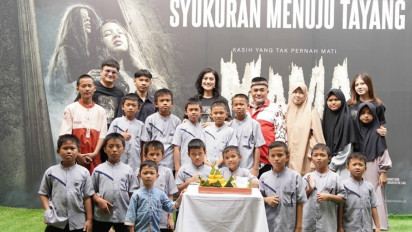 Peluncuran Poster dan Official Trailer Film Mama Dirayakan Bersama Anak Yatim Piatu