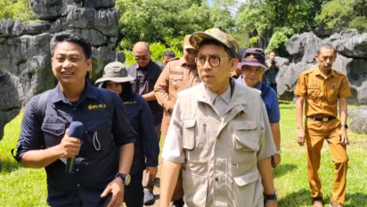 Menbud Fadli Zon Soroti Eksplorasi Tambang Dekat Situs Prasejarah Leang-leang Maros