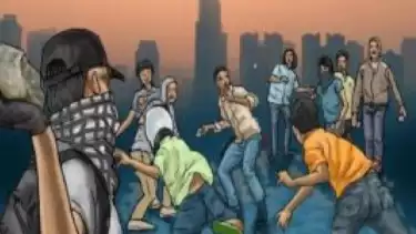 Ilustrasi tawuran.
