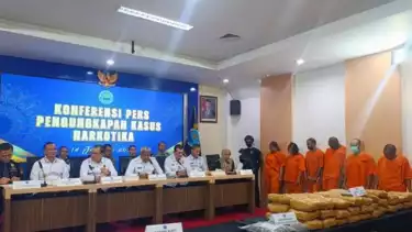 Konferensi Pers Pengungkapan Kasus Narkotika, Selasa (14/1/2025)