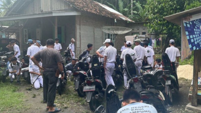 Polres Pesisir Barat Bubarkan Tawuran Antarpelajar di Desa Rawas