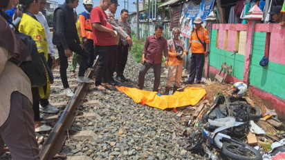 Lagi, Sepeda Motor Tersambar Kereta Api Sembrani di Perlintasan Alastua Semarang, Satu Tewas