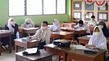 Ilustrasi anak sekolah.