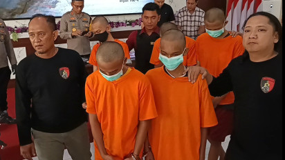 Enam Pelaku Aksi Pembegalan di Mojokerto yang Terekam CCTV Tertangkap