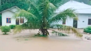 1.459 Rumah Warga Terendam Banjir di Batang Kapas Pesisir Selatan Sumatera Barat, Kedalaman 60 Sentimeter