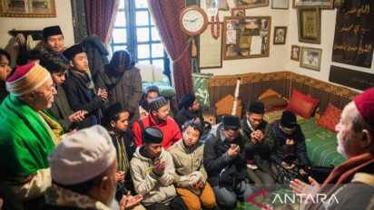 Ketika Ijazah Kubro Tarekat Syadziliah Digelar di Masjid Petilasan Imam Abul Hasan al-Syadzili, Tunisia