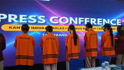 Diiming-imingi Gaji Rp13 Juta, Lima Pemandu Lagu Asal Thailand Diamankan Imigrasi
