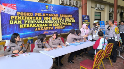 Ditlantas Polda Metro Jaya Buka Posko Penerbitan SIM Baru untuk Korban Kebakaran Kemayoran, Bisa Melayani Perpanjangan