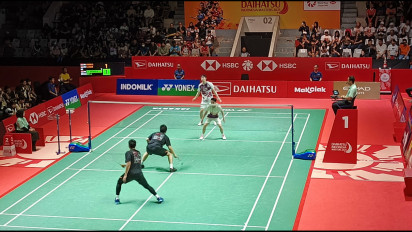 Laga Perpisahan Penuh Canda Tawa Iringi Akhir Perjalanan Karier The Daddies dengan Hadapi Kevin Sanjaya/Seo Seung Jae di Indonesia Masters 2025