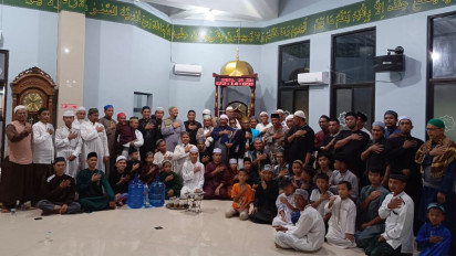 Mempererat Ukhuwah Islamiyah, Kapolres Palopo Hadiri Isra Mi’raj 1446 H di Masjid Baburrahmah