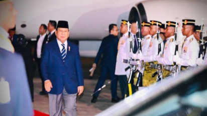 Presiden Prabowo Tiba di Malaysia untuk Terima Penghargaan dari Sultan Ibrahim