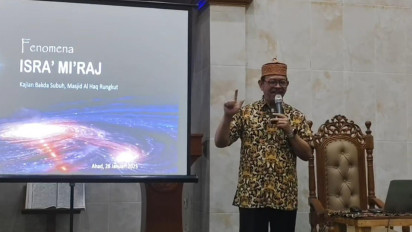 Peristiwa Perjalanan Isra Miraj Nabi Muhammad SAW Dijelaskan Secara Sains dan Teknologi, Jamaah Kajian Antusias