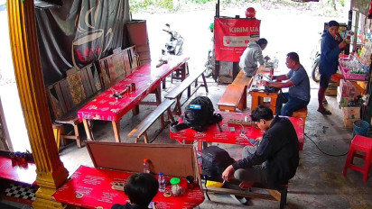 Maling Motor Terekam CCTV Saat Beraksi Curi Motor Ojol di Bunulrejo Kota Malang