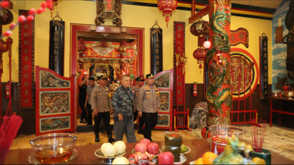 Polresta Malang Kota Tinjau Persiapan PAM Imlek 2025 di Klenteng Eng An Kiong