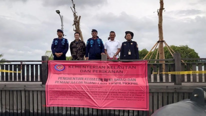 KKP Setop Reklamasi Ilegal di Pulau Pari Kepulauan Seribu yang dilakukan PT CPS