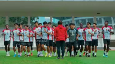 Para Pemain Timnas Indonesia U-20 di Sesi Latihan