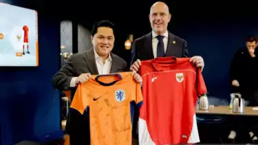 Ketum PSSI Erick Thohir Apresiasi KNVB atas Kolaborasi untuk Kembangkan Sepakbola Indonesia