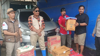 PMI Buka Dapur Umum di Lokasi Banjir Tangerang