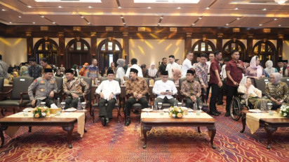 Hadiri Kongres Keluarga Maslahat NU, Menag Nasaruddin Umar Didampingi Sekjen Kemenag
