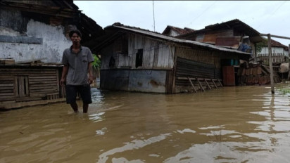 Banjir Masih Menggenangi 7 Desa di Pati Jawa Tengah