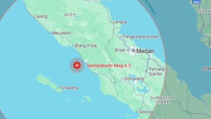 Gempa M 6,2 Guncang Aceh Selatan