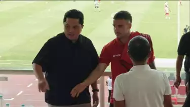Pemain Timnas Indonesia, Calvin Verdonk & Ketua Umum PSSI, Erick Thohir