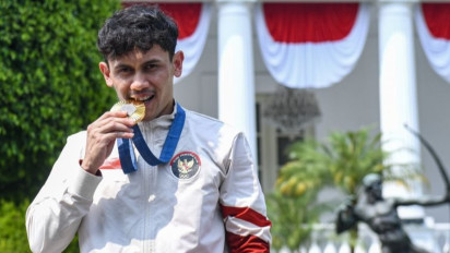 Sukses Persembahkan Emas untuk Indonesia pada Olimpiade Paris, Veddriq Leonardo Terpilih Jadi Atlet Terpopuler 2024
