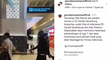 Gerald Vanenburg dan Patrick Kluivert dikabarkan tiba di Jakarta