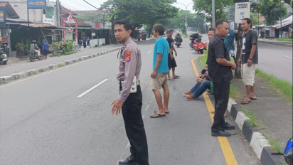 Harley Tabrak Vario di Jalur Cepat Ring Road Selatan Bantul, Pengendara Alami Luka