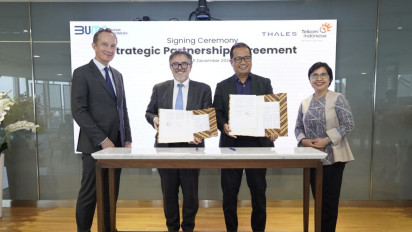 Telkom Jalin Kemitraan Strategis dengan Thales, Upayakan Solusi Keamanan Digital dan Kota Cerdas di Indonesia