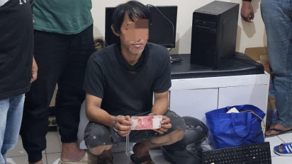 Nekat Cetak dan Sebarkan Uang Palsu, Pria Asal Suci Ditangkap Polisi Gresik